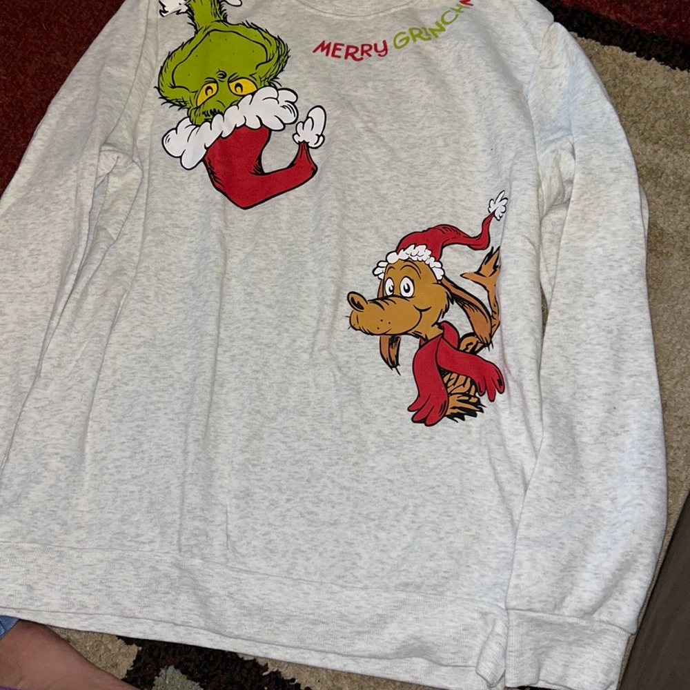 Grinchmas sweatshirt - size large - unisex